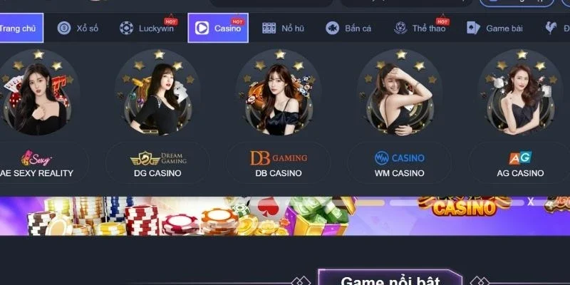 Giới thiệu tổng quan về sảnh Casino 8XBET